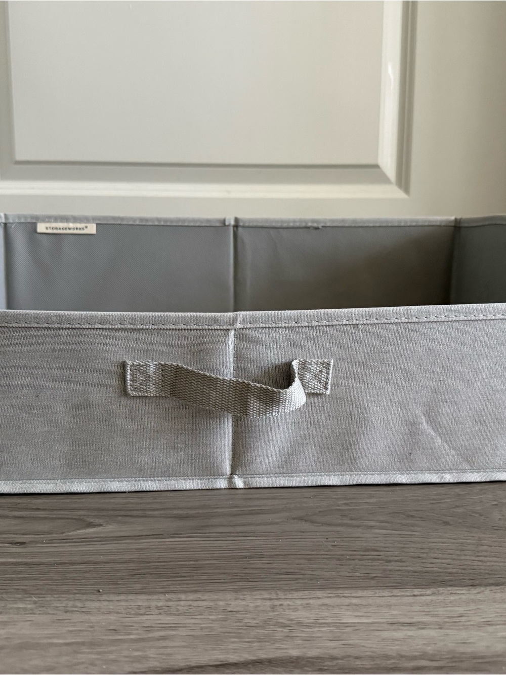 Linen closet organizer and storage, closet organizer bins, shelf baskets